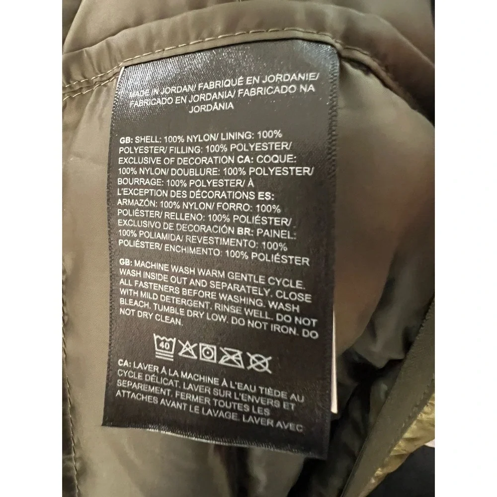 The North Face Mens Green Hooded Puffer Jacket XL Full Zip 550 Down